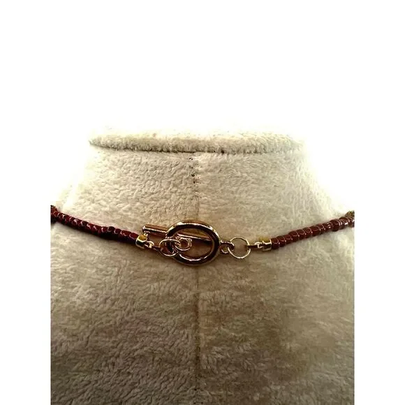 NEW Multicolor Murano Glass Beads Pendant Necklace Handcrafted Abstract Design - Picture 14 of 15